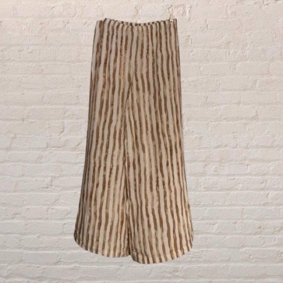 Zac & Rachel Pants - $10$ add on ZAC & Rachel - flowy abstract stripe wide leg,pull on pant